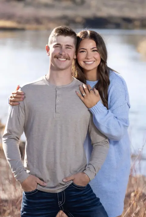 Zach, founder of ZBolt Decks, with his partner
